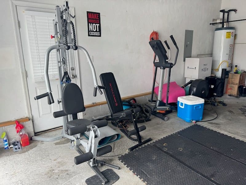 Gallery photos for Garage Transformation Creates Home Gym Sanctuary: Image #1